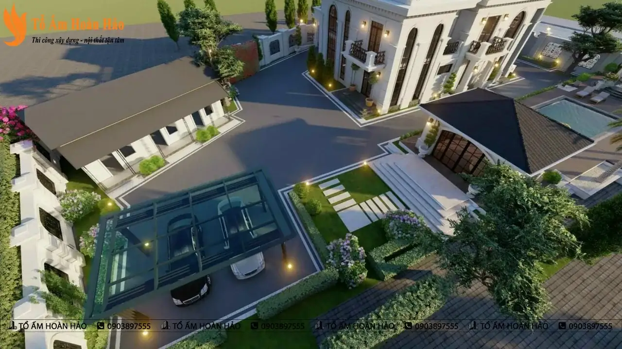 BIỆT THỰ CỔ ĐIỂN DIỆN TÍCH 1200M2