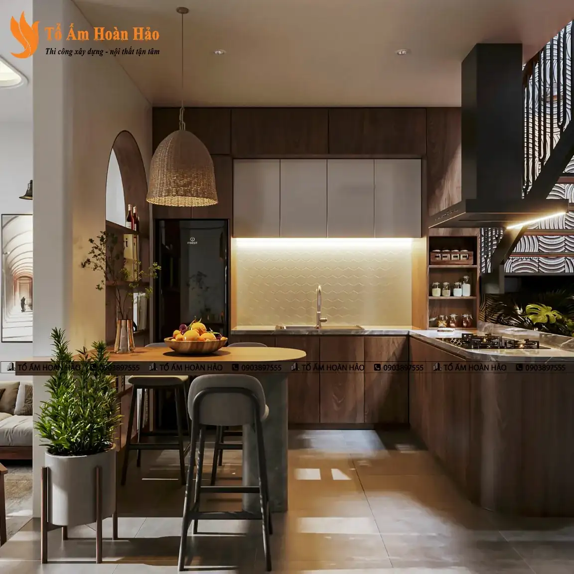 KIẾN TRÚC VÀ NỘI THẤT BIỆT THỰ ĐẸP – THÀNH PHỐ HỒ CHÍ MINH 310M2, 5 TẦNG