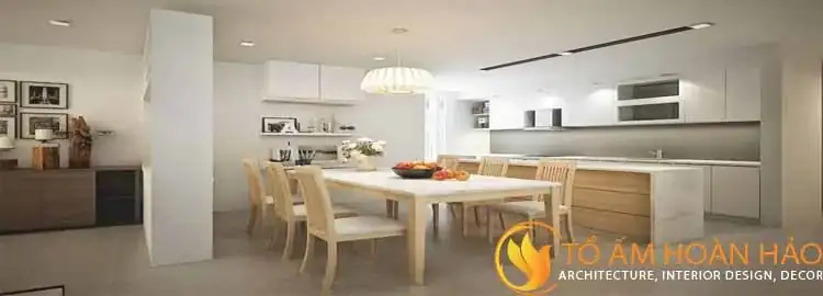 Thiết kế nội thất phòng bếp cho căn hộ chung cư