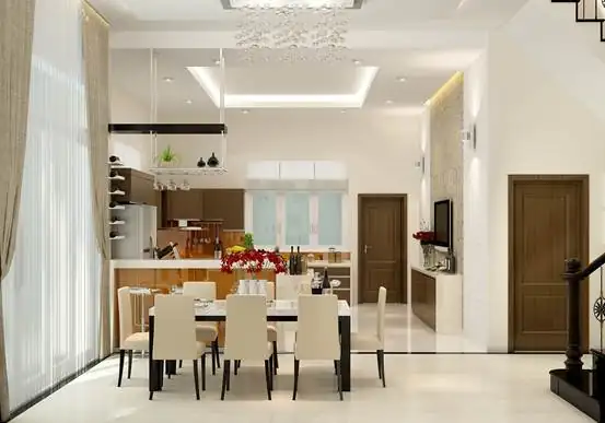 Thi công chung cư không gian bếp ấm cúng, thông thoáng