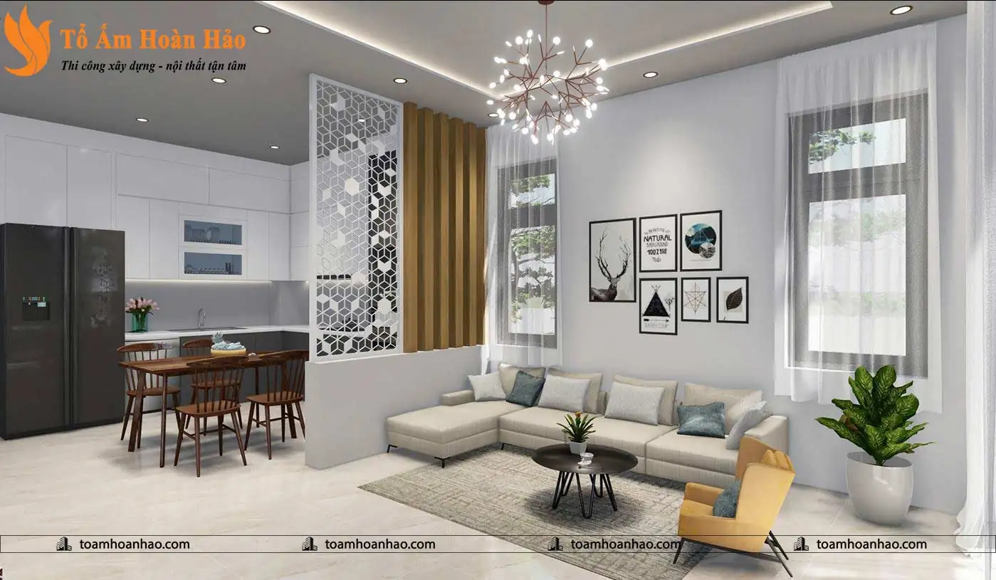 Mẫu phòng khách nhà phố