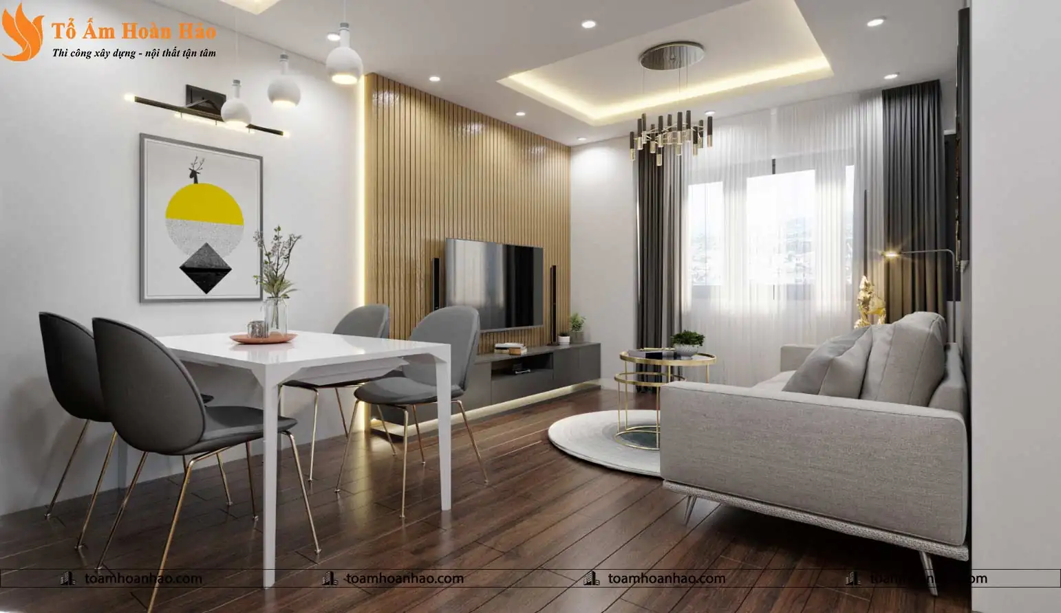Nội thất phòng khách chung cư