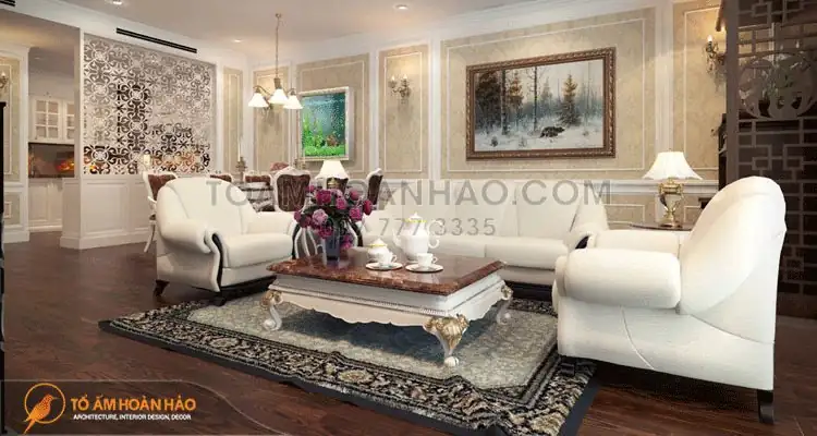 Thiết kế nội thất tân cổ điển cao cấp