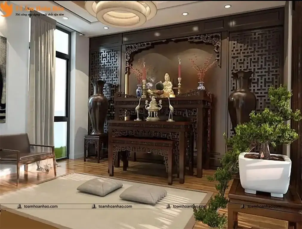 20+ MẪU THIẾT KẾ PHÒNG THỜ ĐẸP CHUẨN PHONG THỦY 2023