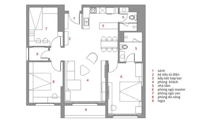 báo giá hoàn thiện nội thất chung cư 2