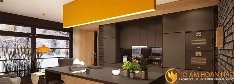 Đẹp “rụng rời” phòng bếp trong thiết kế nội thất chung cư cao cấp