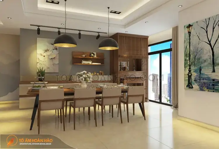 Không gian phòng khách biệt thự nhà anh Thắng - 4