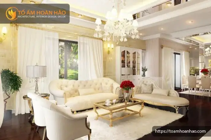 Thiết kế nội thất tân cổ điển sang trọng
