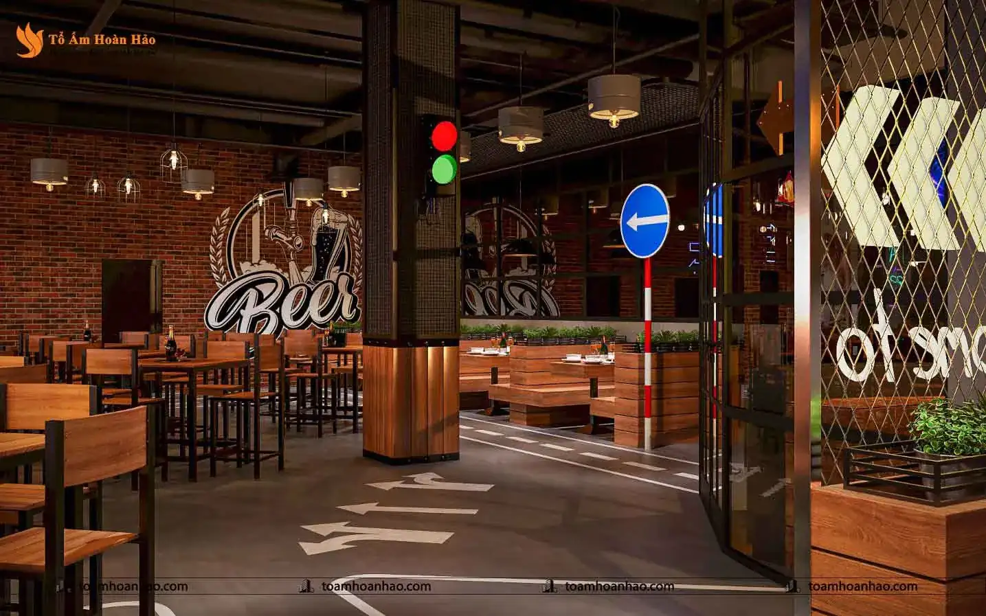 THIẾT KẾ NỘI THẤT NHÀ HÀNG BEER DAY – THÀNH PHỐ HỒ CHÍ MINH 425M2