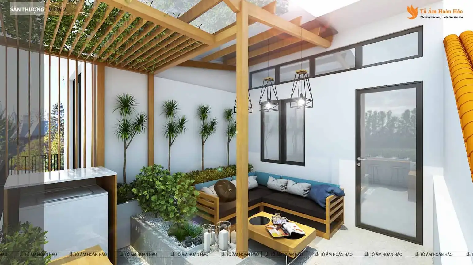 Ý TƯỞNG THIẾT KẾ SÂN THƯỢNG ĐẸP MẮT XU HƯỚNG MỚI NHẤT 2023 – BẠN KHÔNG THỂ BỎ LỠ