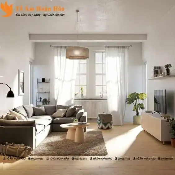 KINH NGHIỆM THIẾT KẾ NỘI THẤT PHÒNG KHÁCH CHUNG CƯ NHỎ MÀ TIỆN NGHI 2022