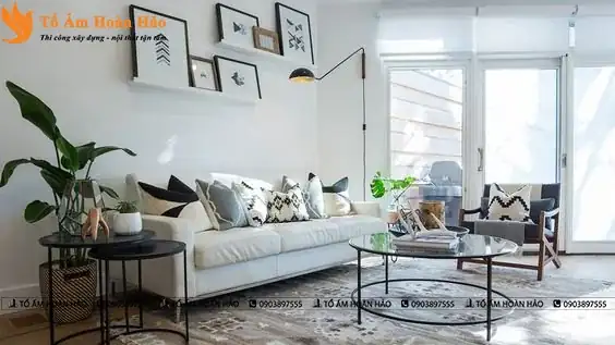 KINH NGHIỆM THIẾT KẾ NỘI THẤT PHÒNG KHÁCH CHUNG CƯ NHỎ MÀ TIỆN NGHI 2022