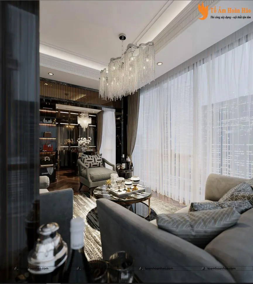 Phối cảnh 10 – 10+ MẪU THIẾT KẾ NỘI THẤT PHÒNG NGỦ LUXURY SANG CHẢNH VÀ THỜI THƯỢNG