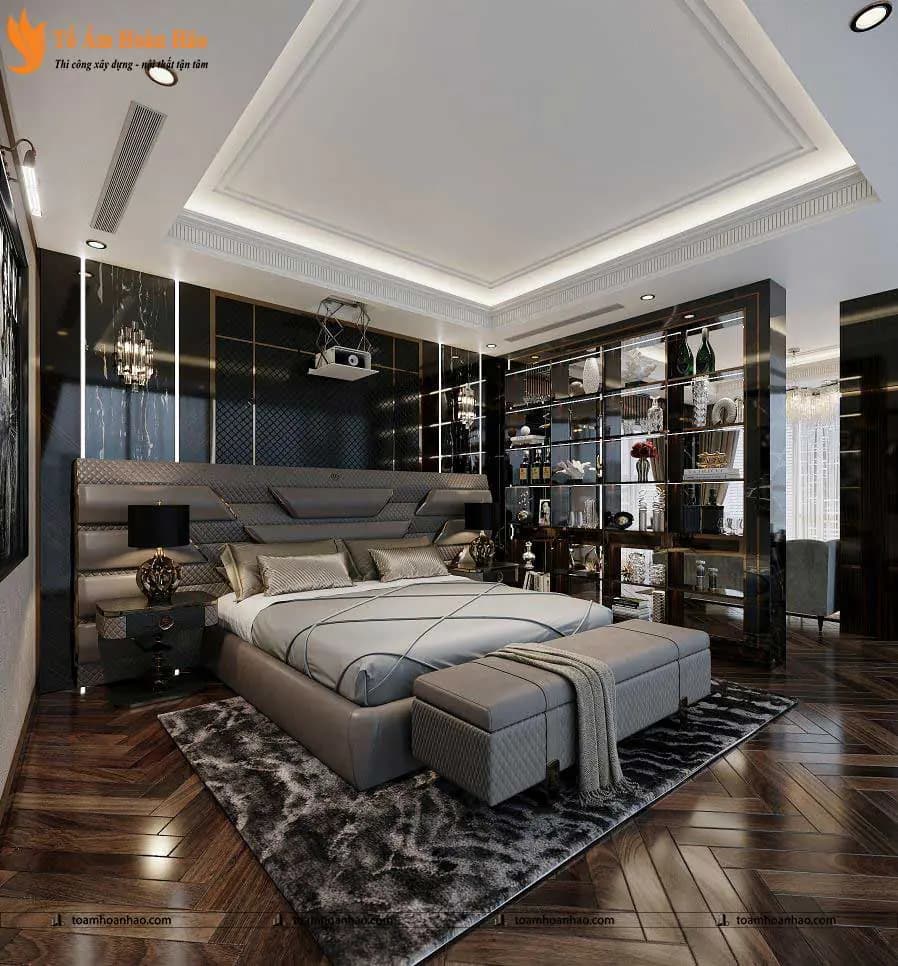 Phối cảnh 12 – 10+ MẪU THIẾT KẾ NỘI THẤT PHÒNG NGỦ LUXURY SANG CHẢNH VÀ THỜI THƯỢNG