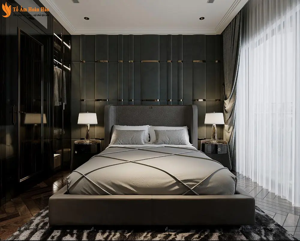 Phối cảnh 16 – 10+ MẪU THIẾT KẾ NỘI THẤT PHÒNG NGỦ LUXURY SANG CHẢNH VÀ THỜI THƯỢNG