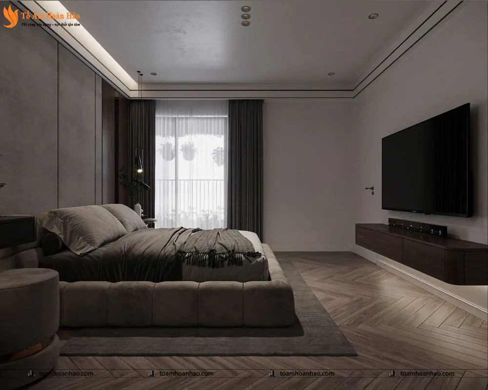 Phối cảnh 34 – 10+ MẪU THIẾT KẾ NỘI THẤT PHÒNG NGỦ LUXURY SANG CHẢNH VÀ THỜI THƯỢNG