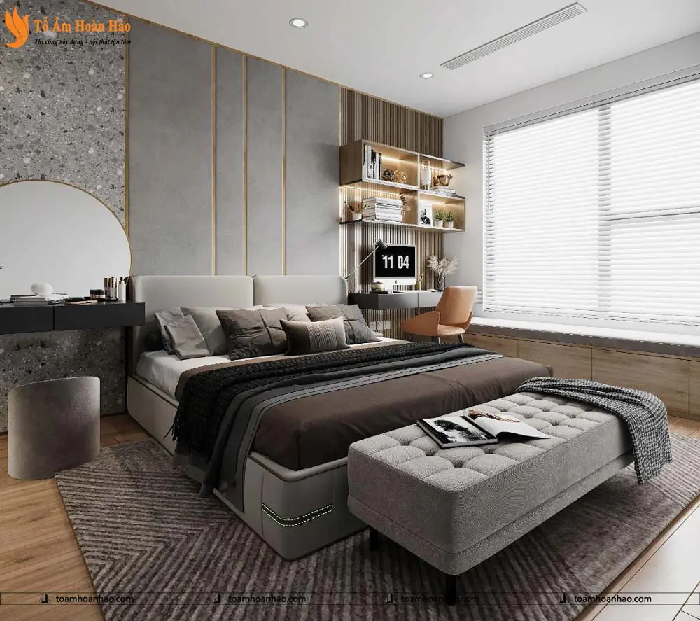 Phối cảnh 38 – 10+ MẪU THIẾT KẾ NỘI THẤT PHÒNG NGỦ LUXURY SANG CHẢNH VÀ THỜI THƯỢNG