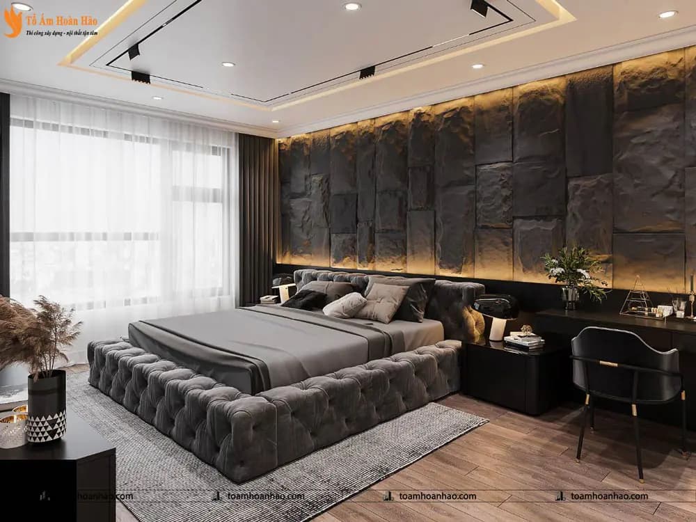 Phối cảnh 41 – 10+ MẪU THIẾT KẾ NỘI THẤT PHÒNG NGỦ LUXURY SANG CHẢNH VÀ THỜI THƯỢNG
