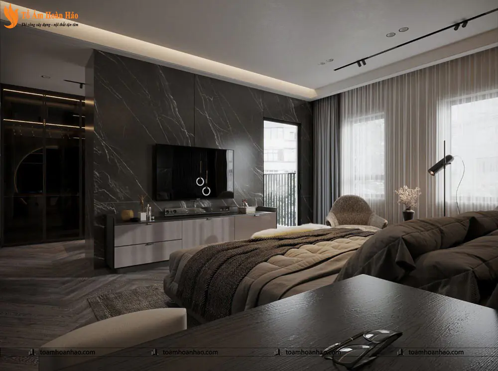 Phối cảnh 51 – 10+ MẪU THIẾT KẾ NỘI THẤT PHÒNG NGỦ LUXURY SANG CHẢNH VÀ THỜI THƯỢNG