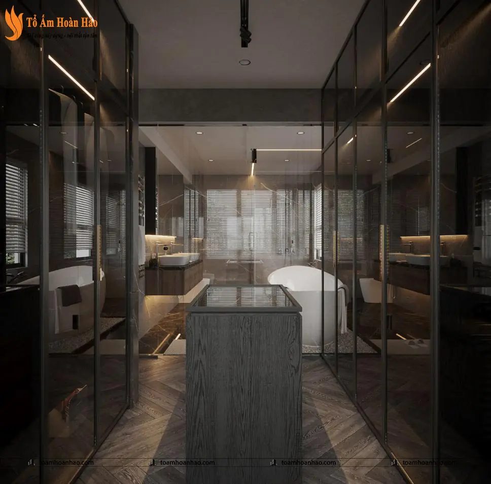 Phối cảnh 53 – 10+ MẪU THIẾT KẾ NỘI THẤT PHÒNG NGỦ LUXURY SANG CHẢNH VÀ THỜI THƯỢNG