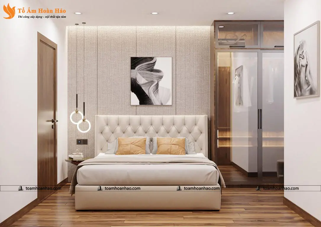 Phối cảnh 02 – PHÒNG NGỦ KHÔNG CÓ CỬA SỔ – TOP CÁCH KHẮC PHỤC HẠN CHẾ CỦA THIẾT KẾ HIỆU QUẢ NHẤT