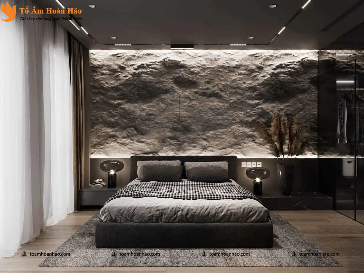 Phối cảnh 08 – Mẫu thiết kế biệt thự đẹp, hiện đại 2 tầng