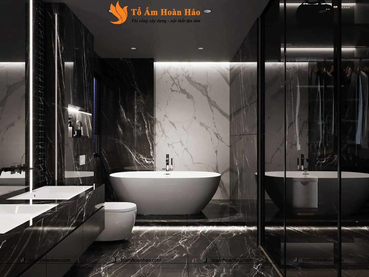 Phối cảnh 12 – Mẫu thiết kế biệt thự đẹp, hiện đại 2 tầng