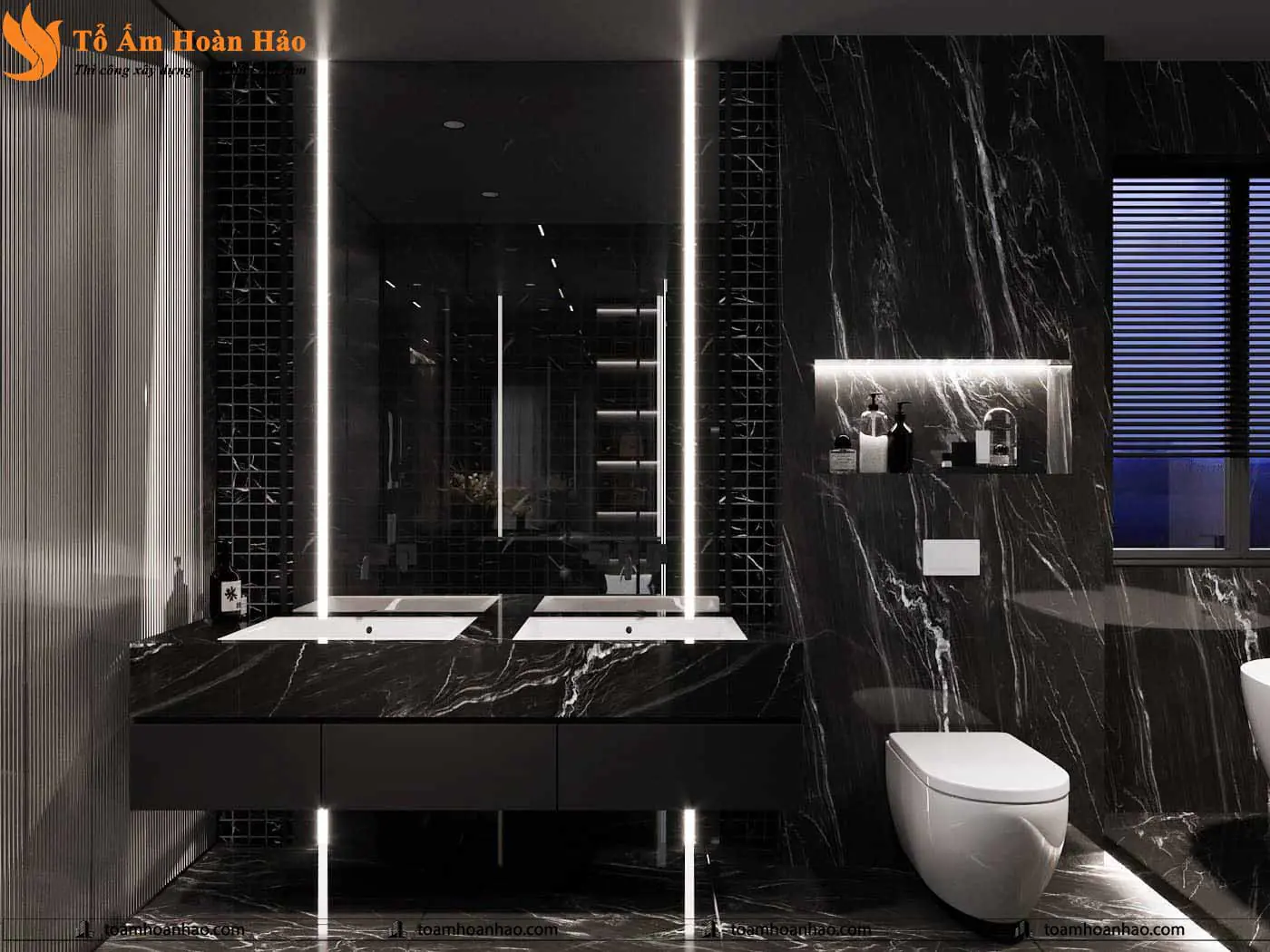 Phối cảnh 13 – Mẫu thiết kế biệt thự đẹp, hiện đại 2 tầng