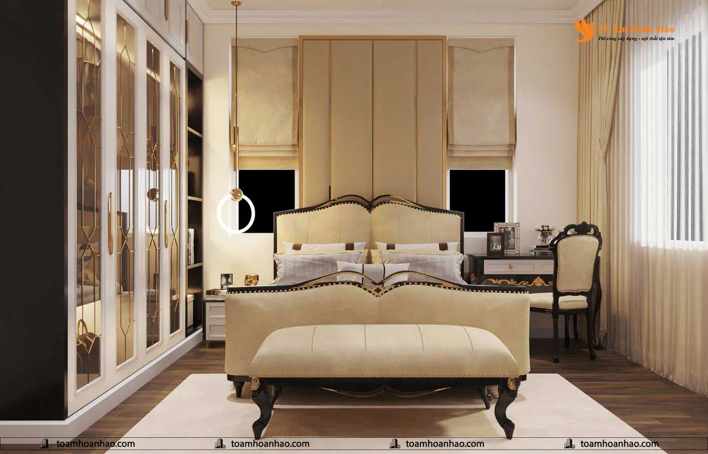Phối cảnh 13 – Mẫu thiết kế biệt thự đẹp 2 tầng tại Long An.