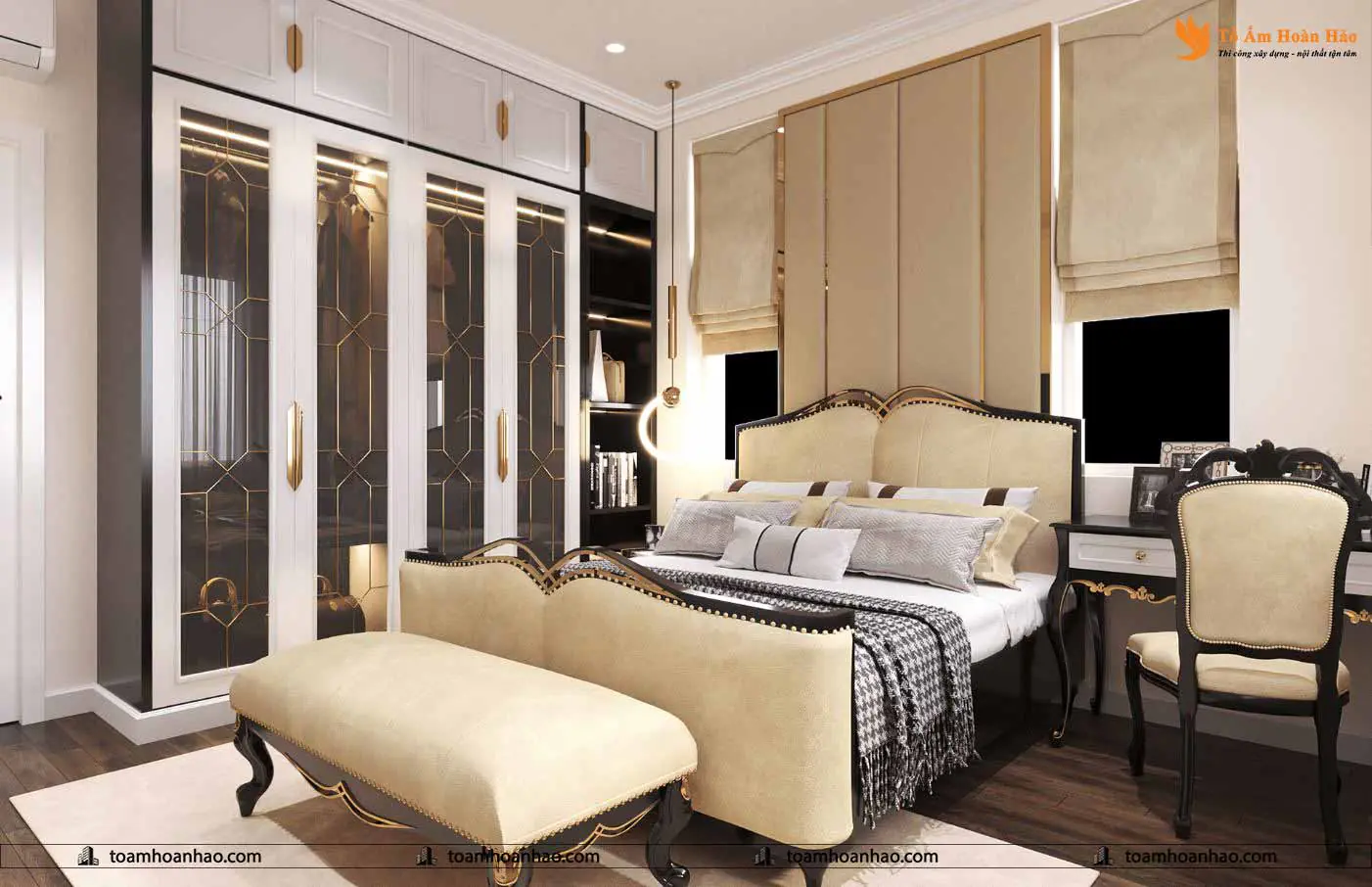Phối cảnh 15 – Mẫu thiết kế biệt thự đẹp 2 tầng tại Long An.