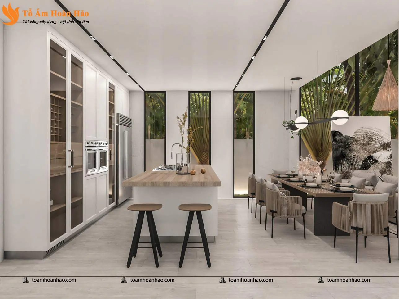 Phối cảnh 12 – THIẾT KẾ BIỆT THỰ VILLA SIÊU SANG – HÀ NỘI VỚI TỔNG DIỆN TÍCH 360m2
