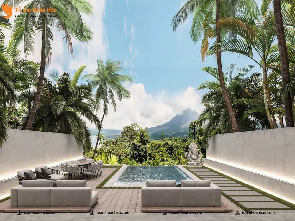 Phối cảnh 28 – THIẾT KẾ BIỆT THỰ VILLA SIÊU SANG – HÀ NỘI VỚI TỔNG DIỆN TÍCH 360m2