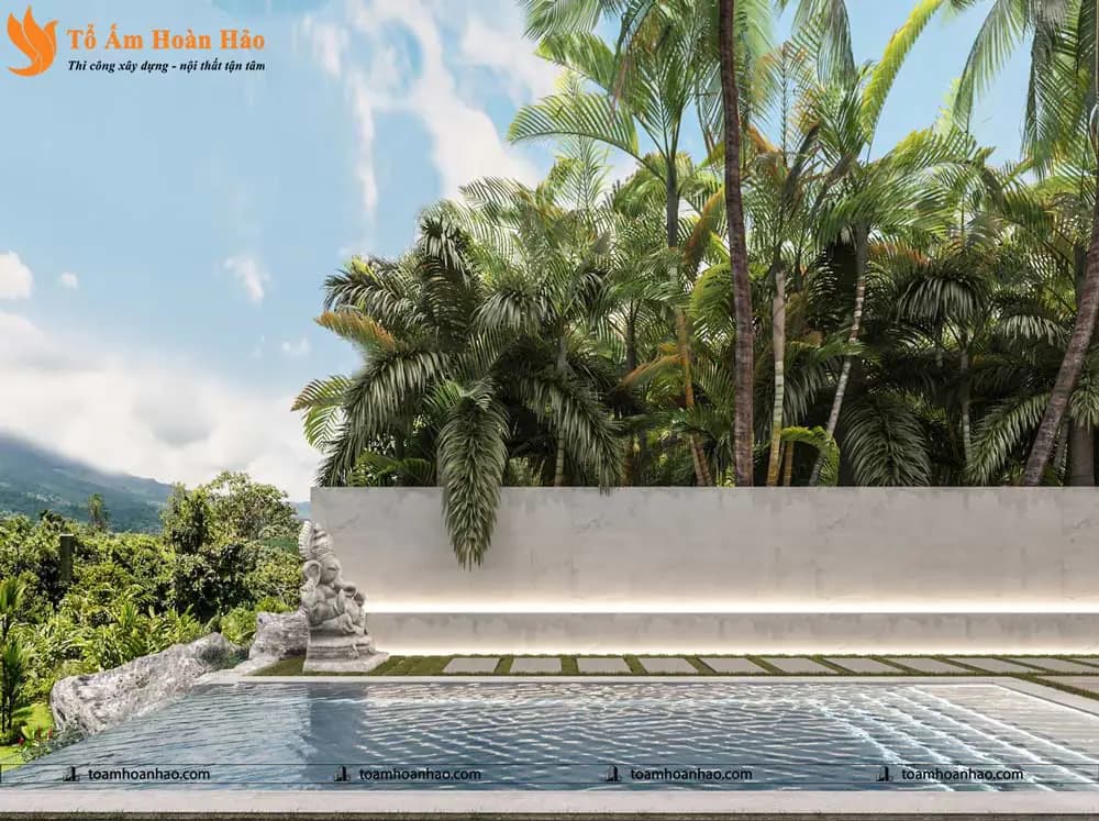 Phối cảnh 30 – THIẾT KẾ BIỆT THỰ VILLA SIÊU SANG – HÀ NỘI VỚI TỔNG DIỆN TÍCH 360m2