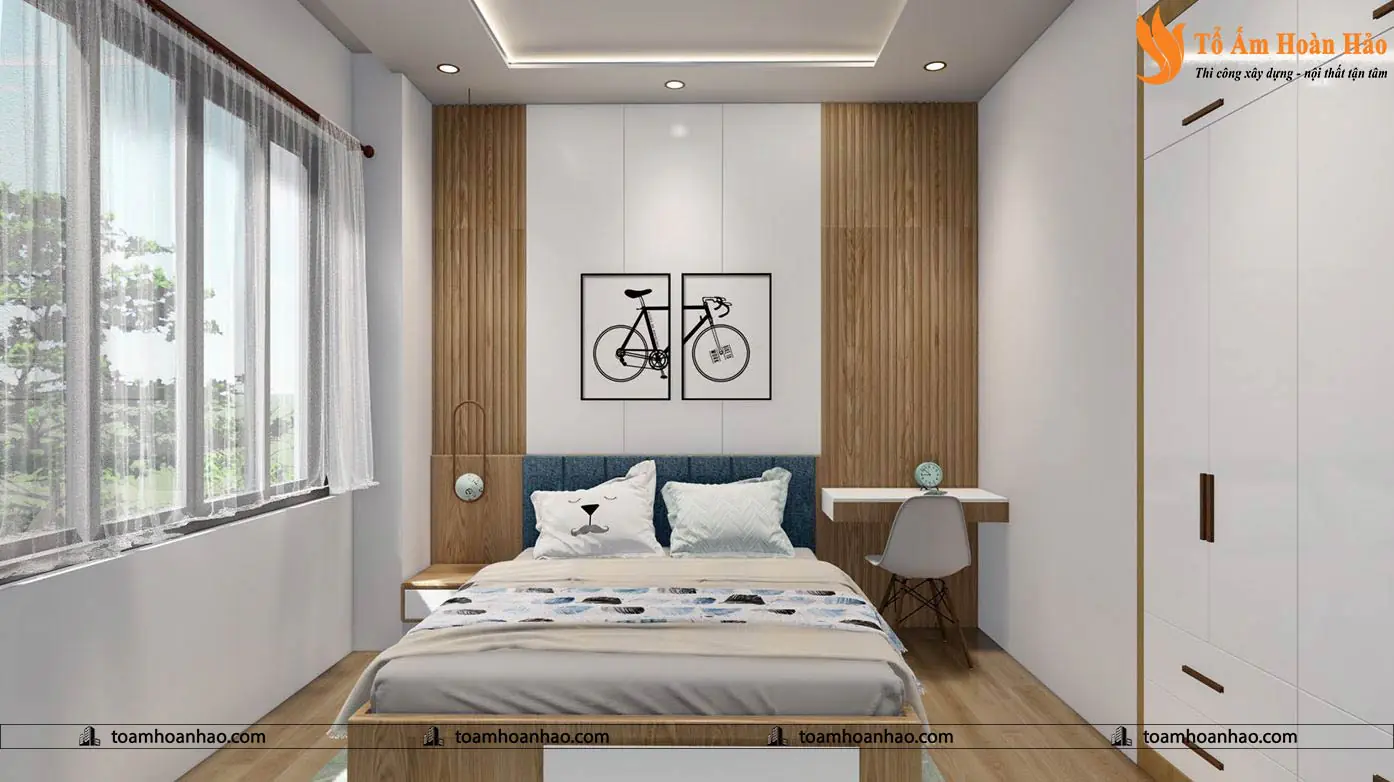 Phối cảnh 13 – THIẾT KẾ NHÀ PHỐ 2 TẦNG – TP. HỒ CHÍ MINH VỚI DIỆN TÍCH 8M x 16M ĐƠN GIẢN MÀ TIỆN NGHI