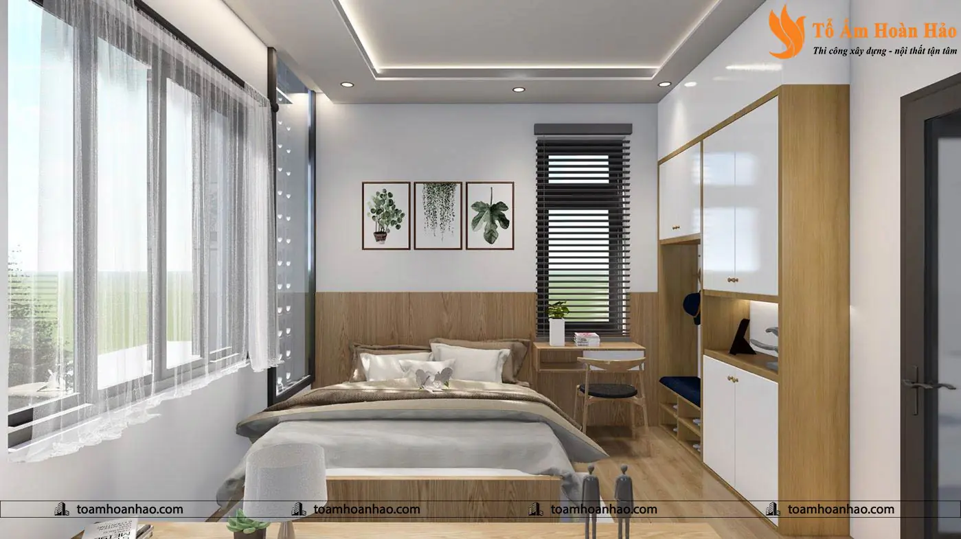 Phối cảnh 15 – THIẾT KẾ NHÀ PHỐ 2 TẦNG – TP. HỒ CHÍ MINH VỚI DIỆN TÍCH 8M x 16M ĐƠN GIẢN MÀ TIỆN NGHI