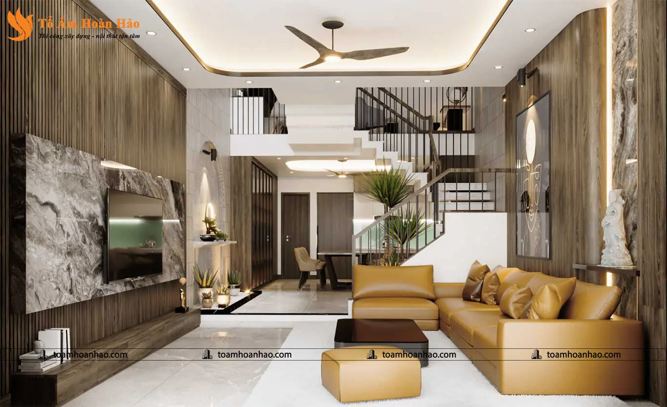 Phối cảnh 12 – THIẾT KẾ NHÀ PHỐ – THÀNH PHỐ HỒ CHÍ MINH 5x20M ĐẸP 3 TẦNG THỜI THƯỢNG NHẤT