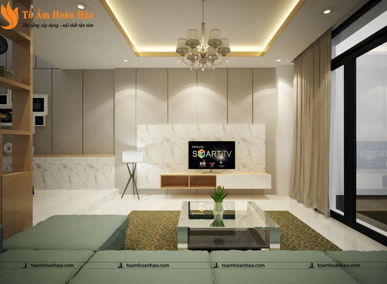 Phối cảnh 04 – THIẾT KẾ NHÀ PHỐ 3 TẦNG – TP. HỒ CHÍ MINH VỚI DIỆN TÍCH 5mX12m ẤN TƯỢNG VỚI ĐƯỜNG CONG QUYẾN RŨ