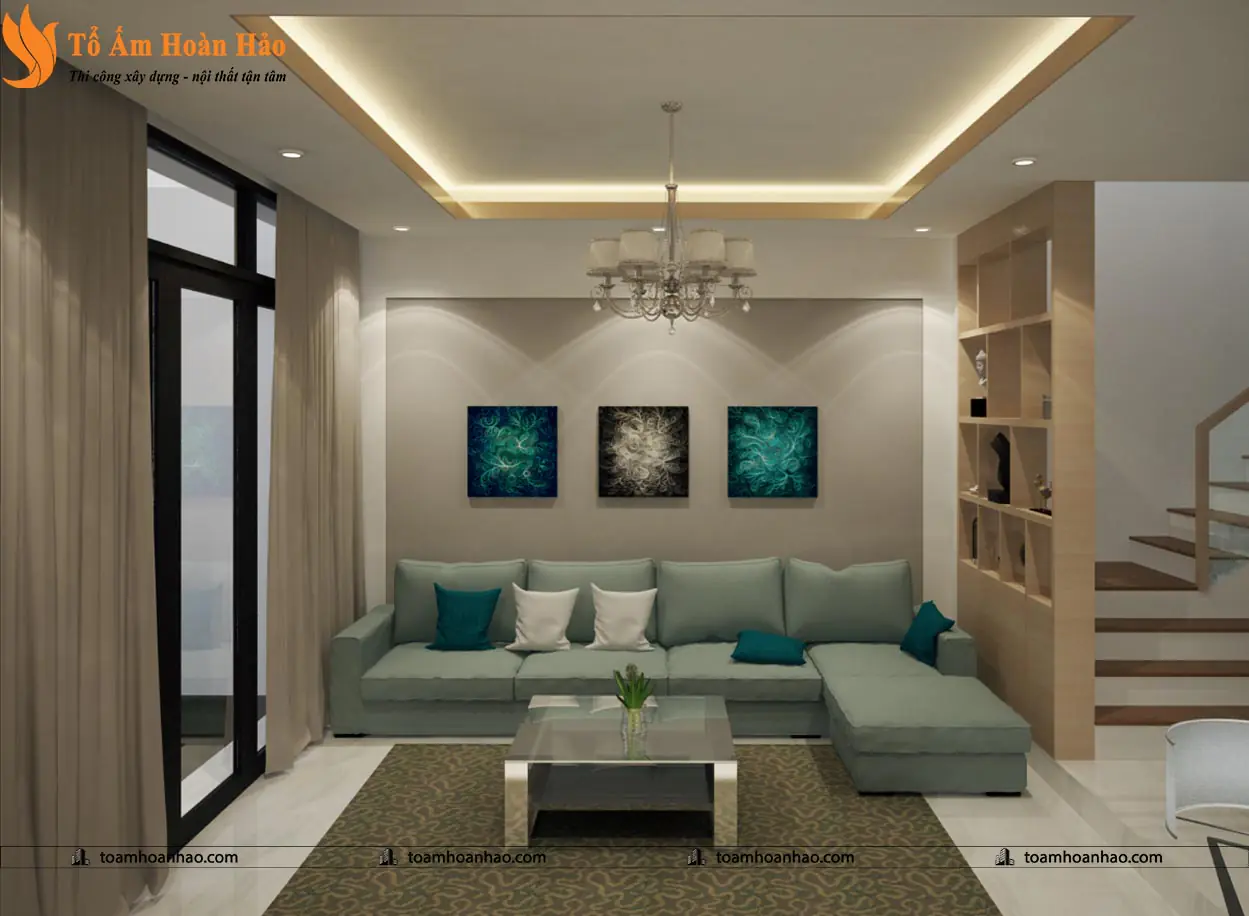 Phối cảnh 05 – THIẾT KẾ NHÀ PHỐ 3 TẦNG – TP. HỒ CHÍ MINH VỚI DIỆN TÍCH 5mX12m ẤN TƯỢNG VỚI ĐƯỜNG CONG QUYẾN RŨ
