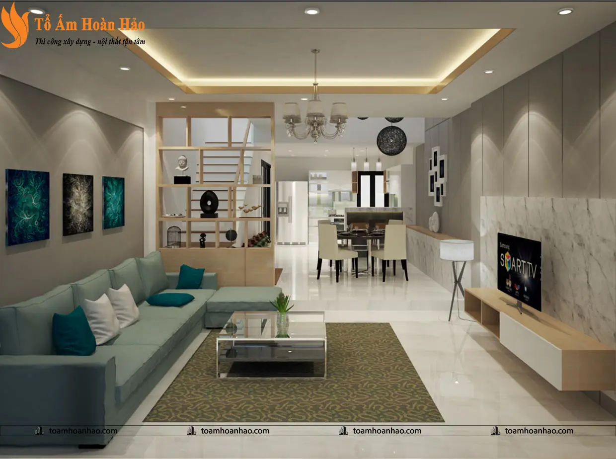 Phối cảnh 06 – THIẾT KẾ NHÀ PHỐ 3 TẦNG – TP. HỒ CHÍ MINH VỚI DIỆN TÍCH 5mX12m ẤN TƯỢNG VỚI ĐƯỜNG CONG QUYẾN RŨ