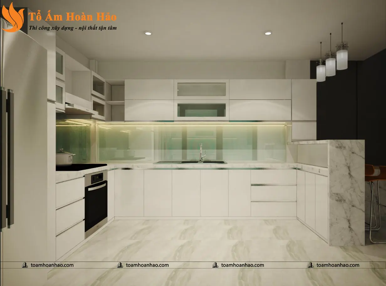 Phối cảnh 08 – THIẾT KẾ NHÀ PHỐ 3 TẦNG – TP. HỒ CHÍ MINH VỚI DIỆN TÍCH 5mX12m ẤN TƯỢNG VỚI ĐƯỜNG CONG QUYẾN RŨ