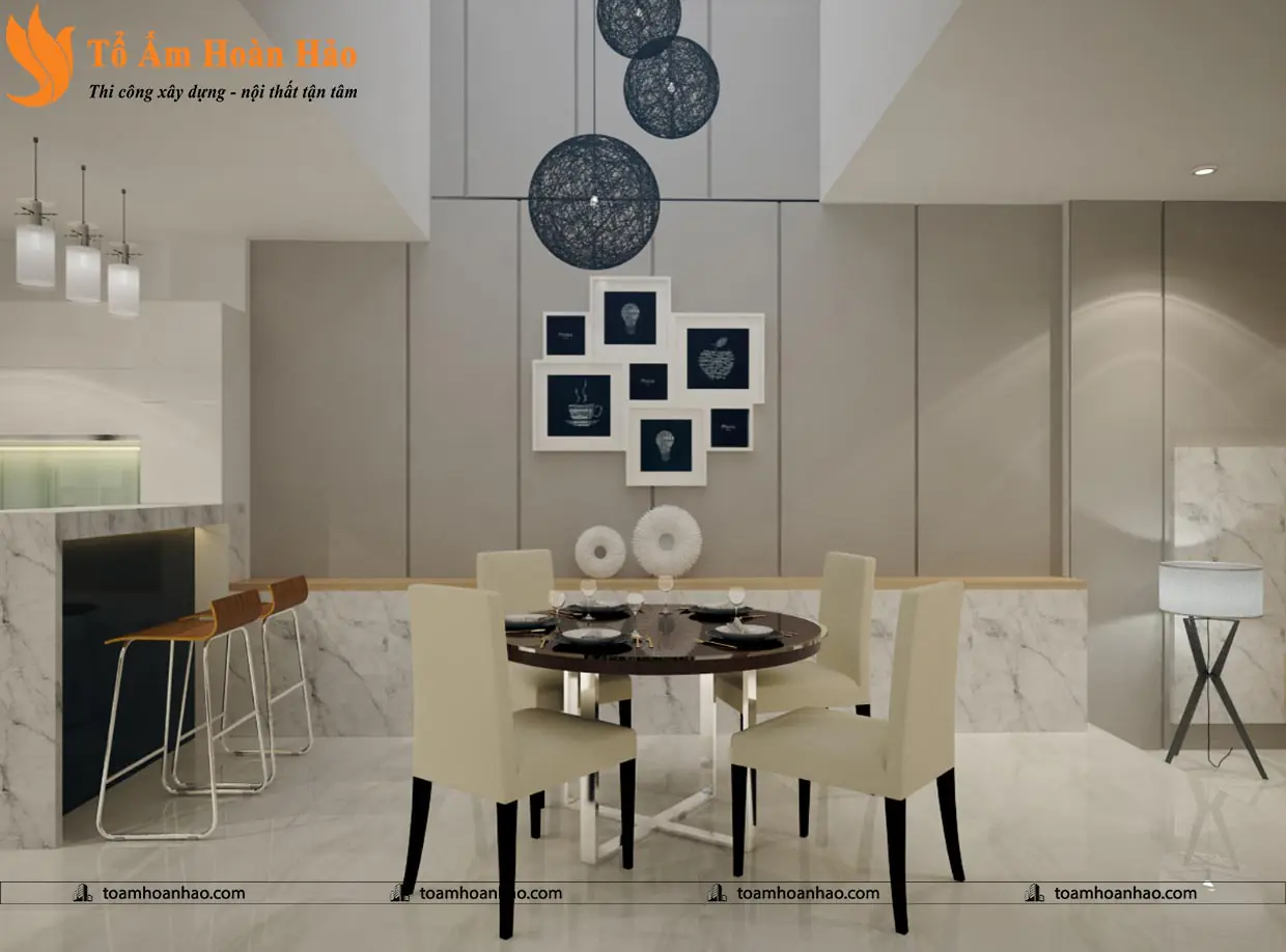 Phối cảnh 10 – THIẾT KẾ NHÀ PHỐ 3 TẦNG – TP. HỒ CHÍ MINH VỚI DIỆN TÍCH 5mX12m ẤN TƯỢNG VỚI ĐƯỜNG CONG QUYẾN RŨ