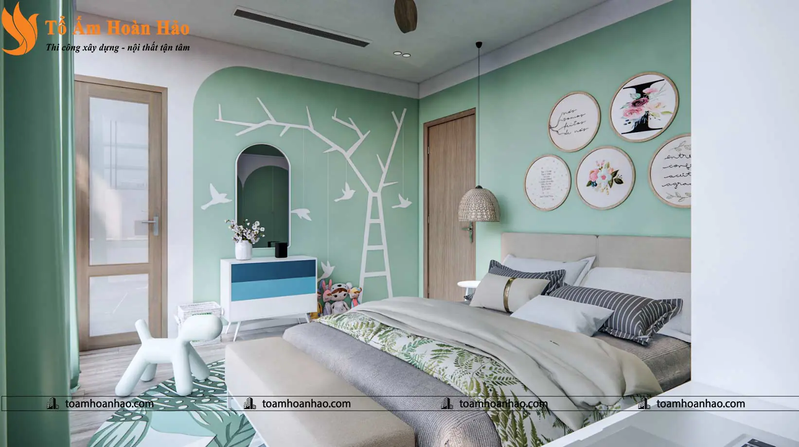 Phối cảnh 16 – THIẾT KẾ NHÀ PHỐ 3 TẦNG – TP. HỒ CHÍ MINH VỚI DIỆN TÍCH 5mX12m ẤN TƯỢNG VỚI ĐƯỜNG CONG QUYẾN RŨ