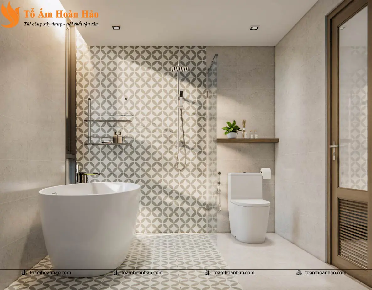 Phối cảnh 17 – THIẾT KẾ NHÀ PHỐ 3 TẦNG – TP. HỒ CHÍ MINH VỚI DIỆN TÍCH 5mX12m ẤN TƯỢNG VỚI ĐƯỜNG CONG QUYẾN RŨ