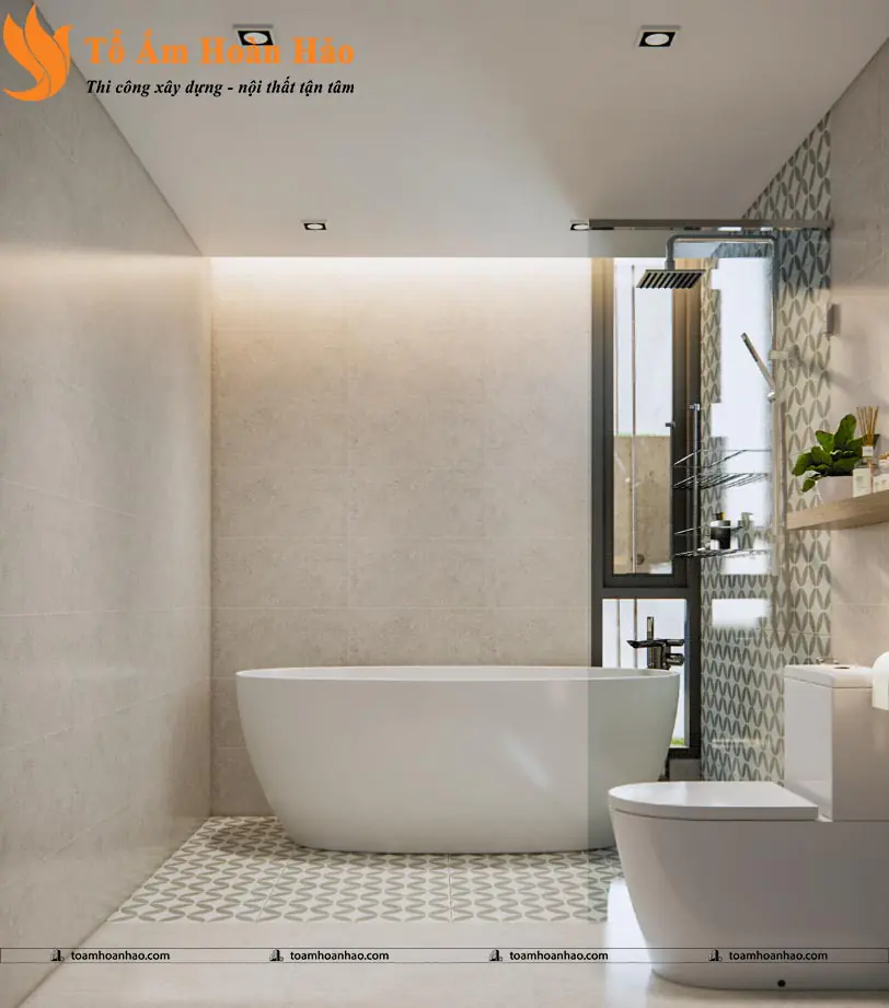 Phối cảnh 18 – THIẾT KẾ NHÀ PHỐ 3 TẦNG – TP. HỒ CHÍ MINH VỚI DIỆN TÍCH 5mX12m ẤN TƯỢNG VỚI ĐƯỜNG CONG QUYẾN RŨ