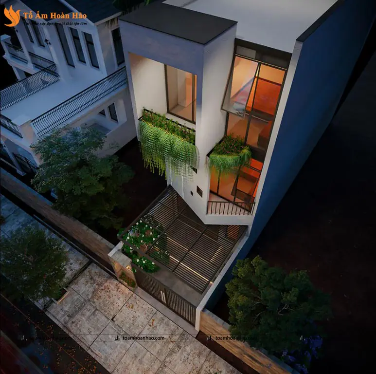 Phối cảnh 03 – THIẾT KẾ NHÀ PHỐ 3 TẦNG HIỆN ĐẠI, SANG TRỌNG – ĐÀ NẴNG VỚI DIỆN TÍCH 5mX16m