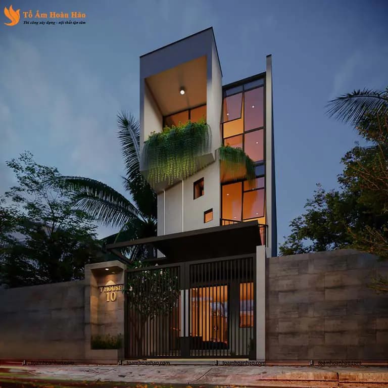 Phối cảnh 04 – THIẾT KẾ NHÀ PHỐ 3 TẦNG HIỆN ĐẠI, SANG TRỌNG – ĐÀ NẴNG VỚI DIỆN TÍCH 5mX16m