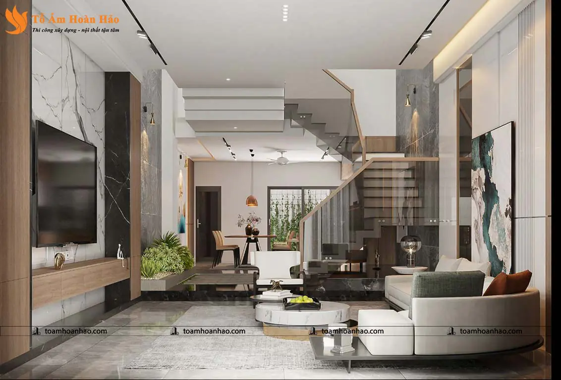 Phối cảnh 08 – THIẾT KẾ NHÀ PHỐ 3 TẦNG HIỆN ĐẠI, SANG TRỌNG – ĐÀ NẴNG VỚI DIỆN TÍCH 5mX16m