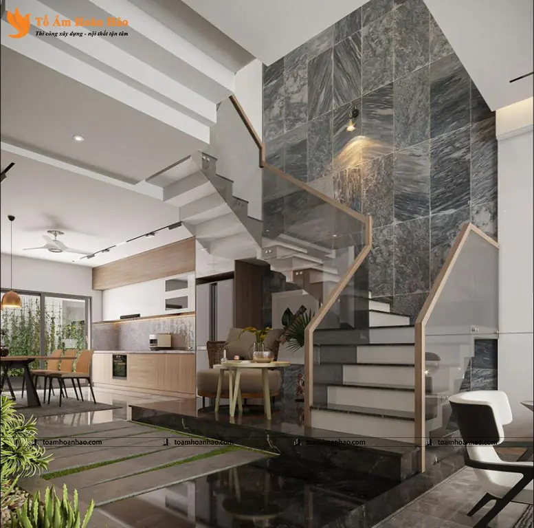 Phối cảnh 10 – THIẾT KẾ NHÀ PHỐ 3 TẦNG HIỆN ĐẠI, SANG TRỌNG – ĐÀ NẴNG VỚI DIỆN TÍCH 5mX16m