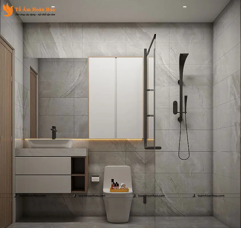 Phối cảnh 23 – THIẾT KẾ NHÀ PHỐ 3 TẦNG HIỆN ĐẠI, SANG TRỌNG – ĐÀ NẴNG VỚI DIỆN TÍCH 5mX16m