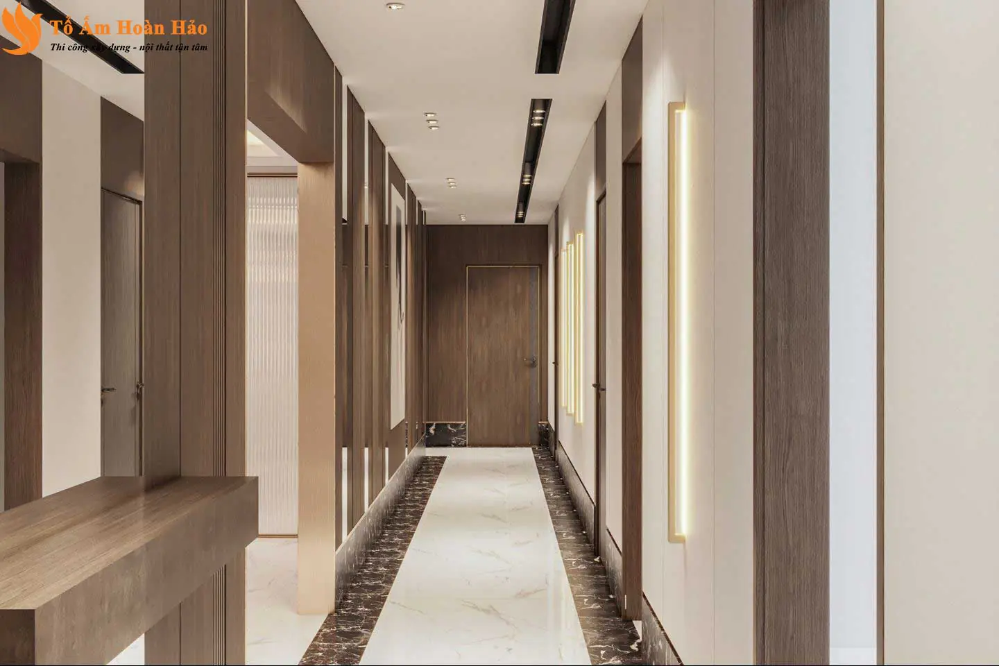 Phối cảnh 15 – Thiết kế nội thất Penthouse 3 phòng ngủ, 150m2 sang trọng và đẳng cấp